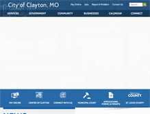 Tablet Screenshot of claytonmo.gov